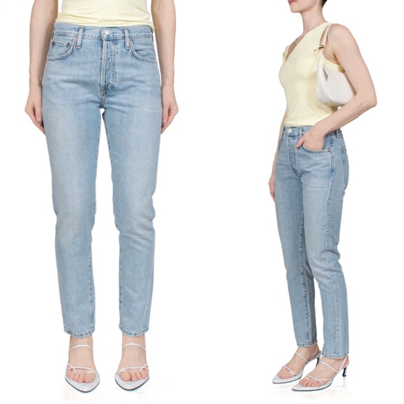 Agolde Austin Straight Jeans Lost Wash Size 24 - Picture 8 of 8